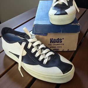 ✨Vintage Keds "The Champion" Women's Sneakers – Size 6‎ – Black & White Two-Tone